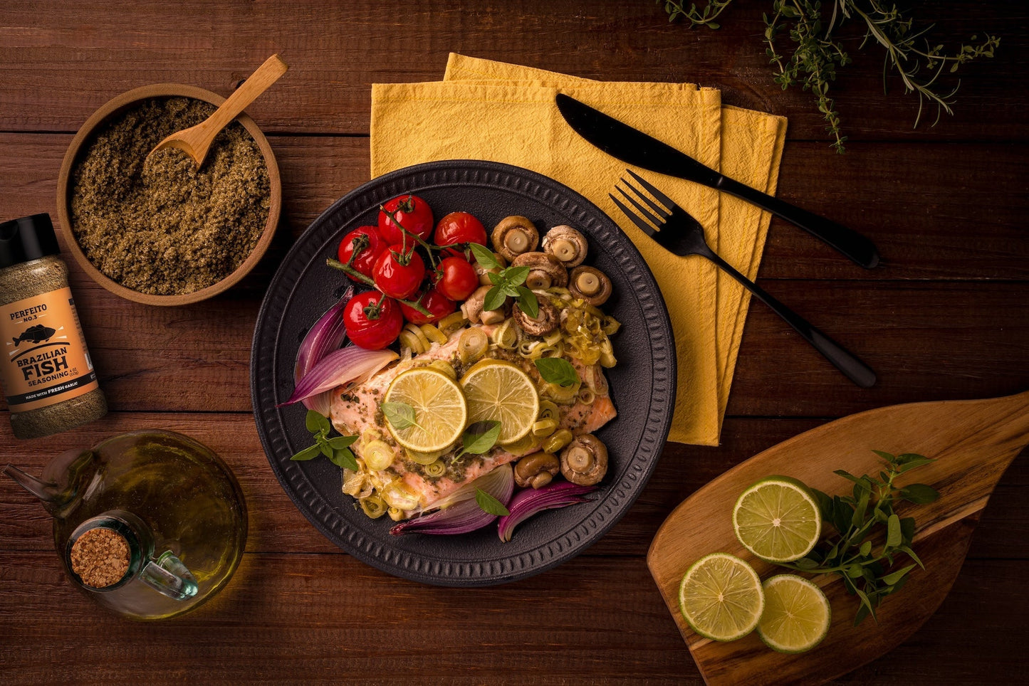 Perfeito Foods Fish Seasoning, 4 oz