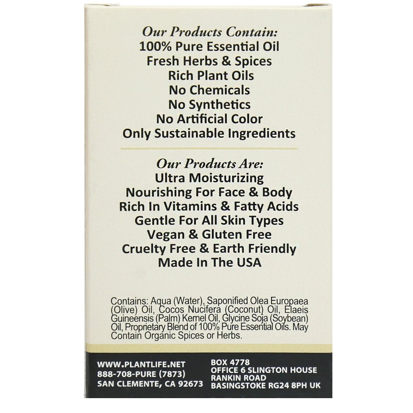 Patchouli Travel Size Bar Soap - Plantlife - Little Red General Store