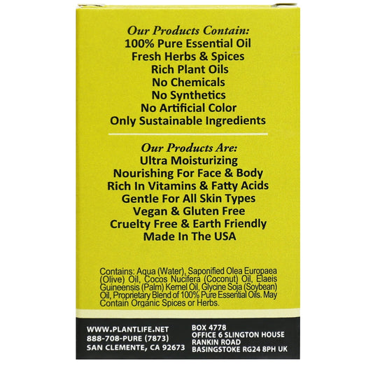 Lemongrass Travel Size Bar Soap - Plantlife - Little Red General Store