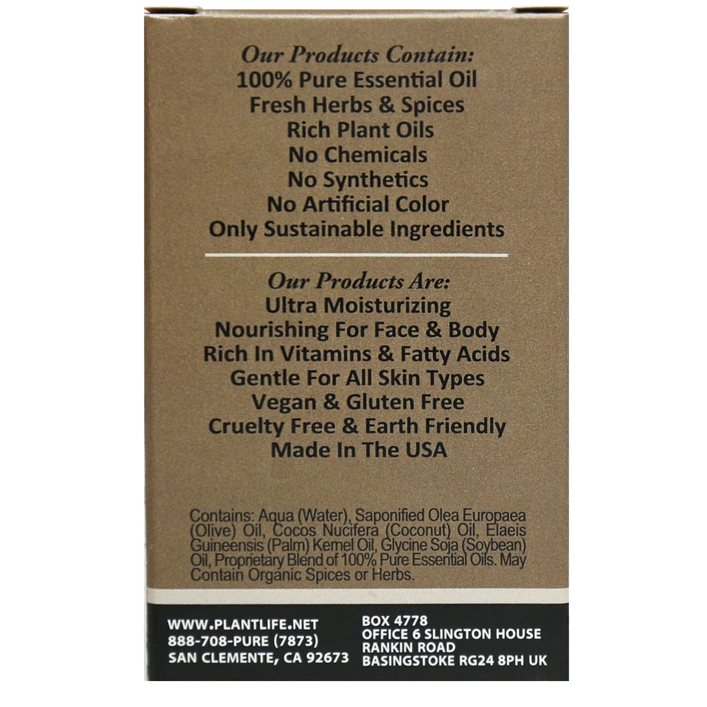 Oatmeal Almond Travel Size Bar Soap - Plantlife - Little Red General Store