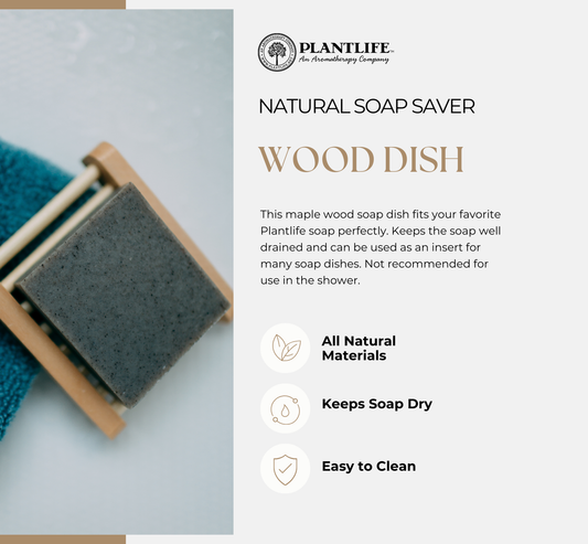 Slated Wood Soap Dish - Plantlife - Little Red General Store
