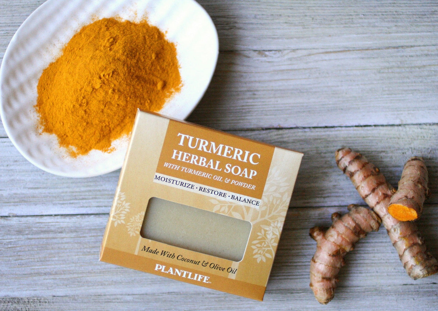 Turmeric Herbal Bar Soap - Plantlife - Little Red General Store