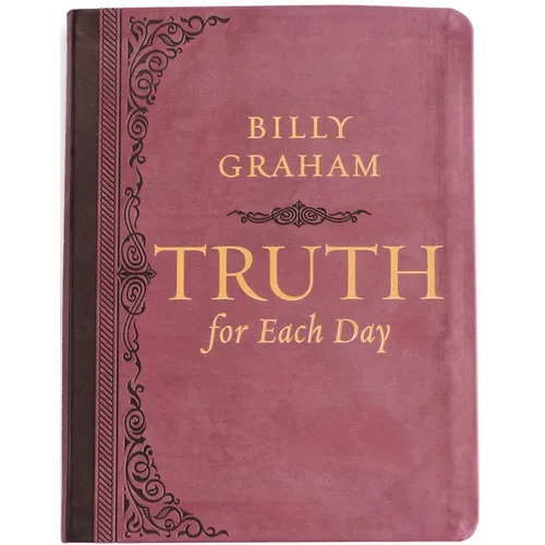 Truth for Each Day, Large Text Leathersoft: Daily Devotions to Renew Your Mind and Inspire Your Soul (a 365-Day Devotional) - The Perfect Father's Day