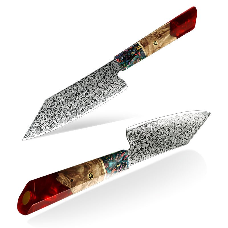 Pristine VG10 Chef Knife 10.5" with Exotic Olive Wood & Resin Handle
