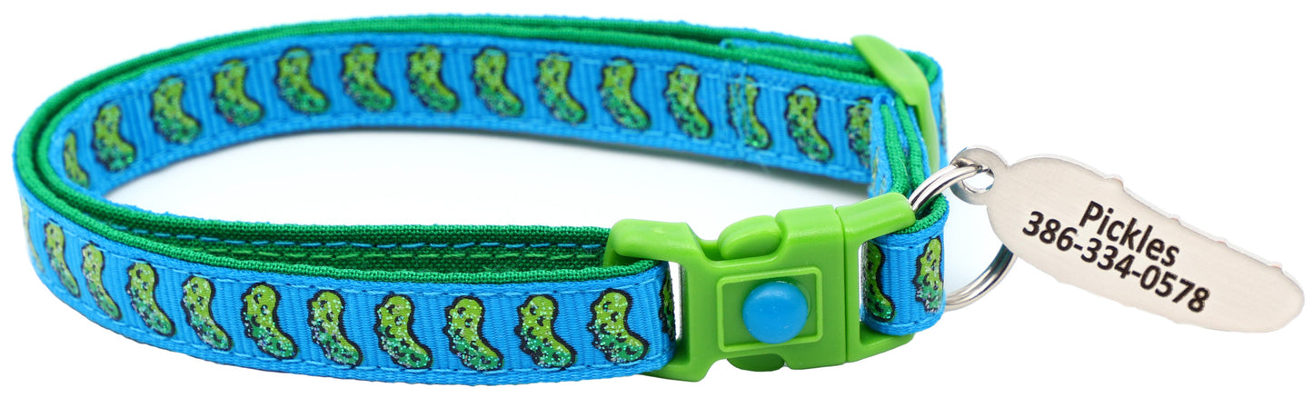 Pickles Breakaway Cat Collar - Pugs2Persians - Little Red General Store