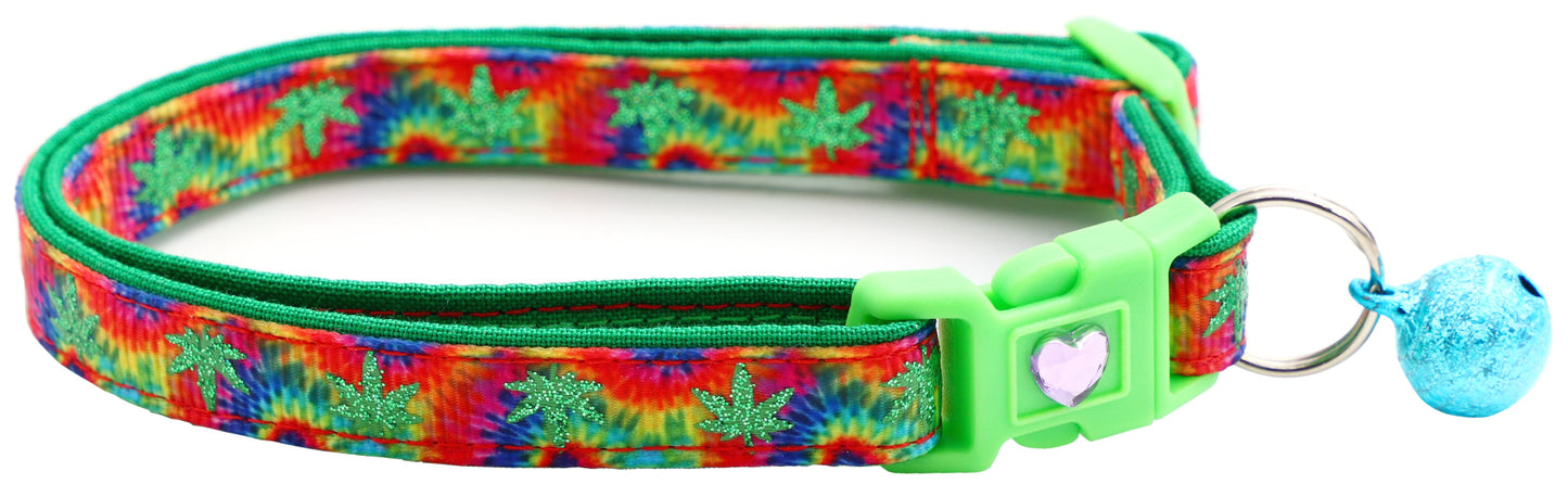 Marijuana Leaves Breakaway Cat Collar - Pugs2Persians - Little Red General Store