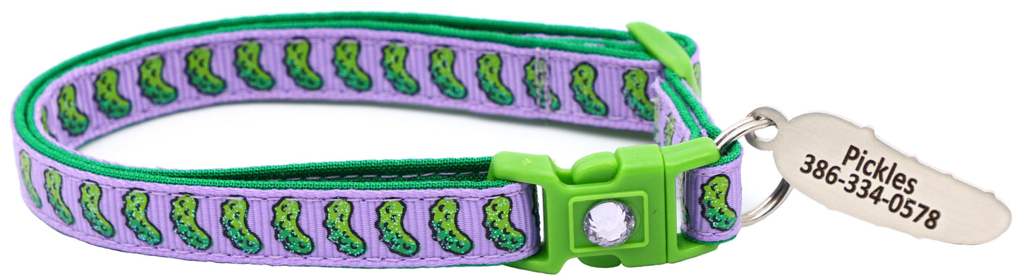 Pickles Breakaway Cat Collar - Pugs2Persians - Little Red General Store