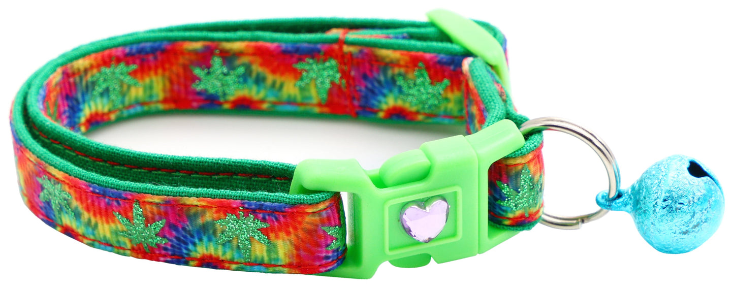 Marijuana Leaves Breakaway Cat Collar - Pugs2Persians - Little Red General Store