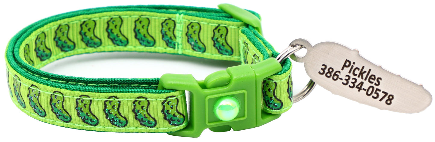 Pickles Breakaway Cat Collar - Pugs2Persians - Little Red General Store