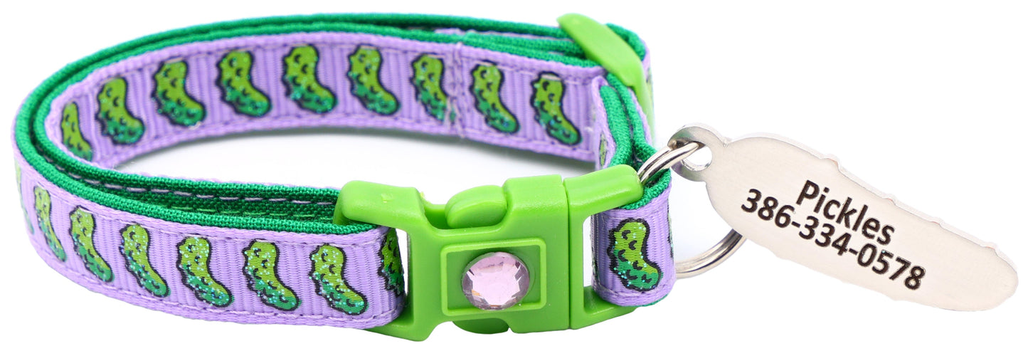 Pickles Breakaway Cat Collar - Pugs2Persians - Little Red General Store