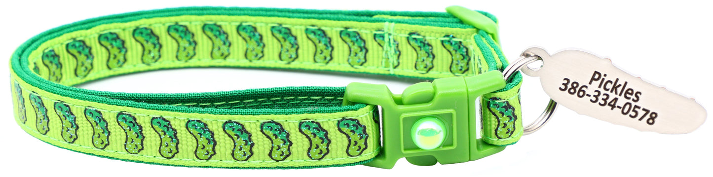 Pickles Breakaway Cat Collar - Pugs2Persians - Little Red General Store