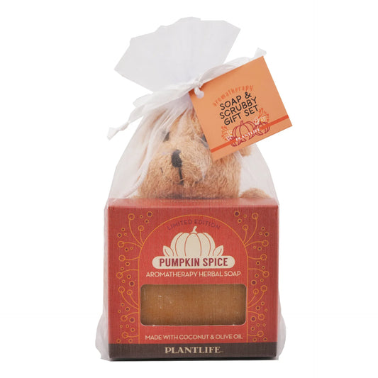 Bear Ramie with a Pumpkin Spice Soap