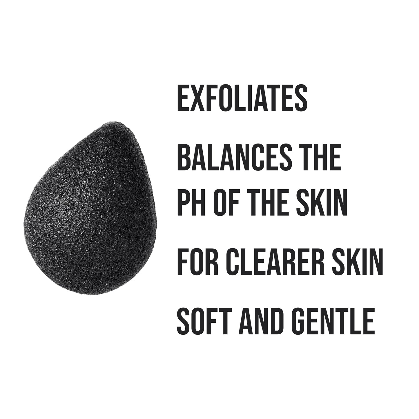 Pursonic Natural Bamboo Charcoal Konjac Sponge 10 - Pack - Pursonic - Little Red General Store
