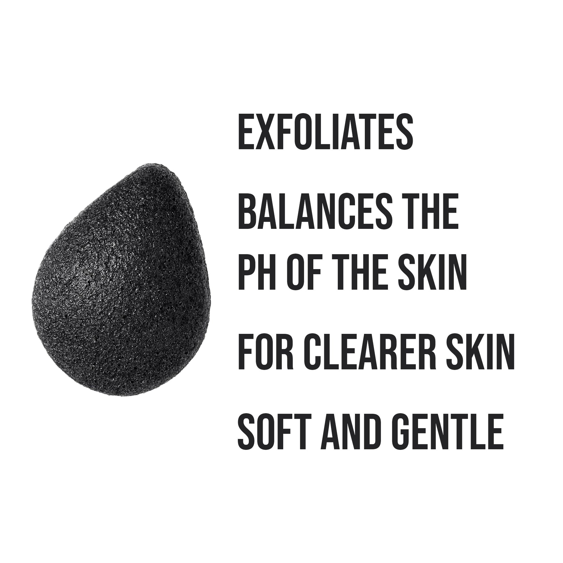 Pursonic Natural Bamboo Charcoal Konjac Sponge 10 - Pack - Pursonic - Little Red General Store