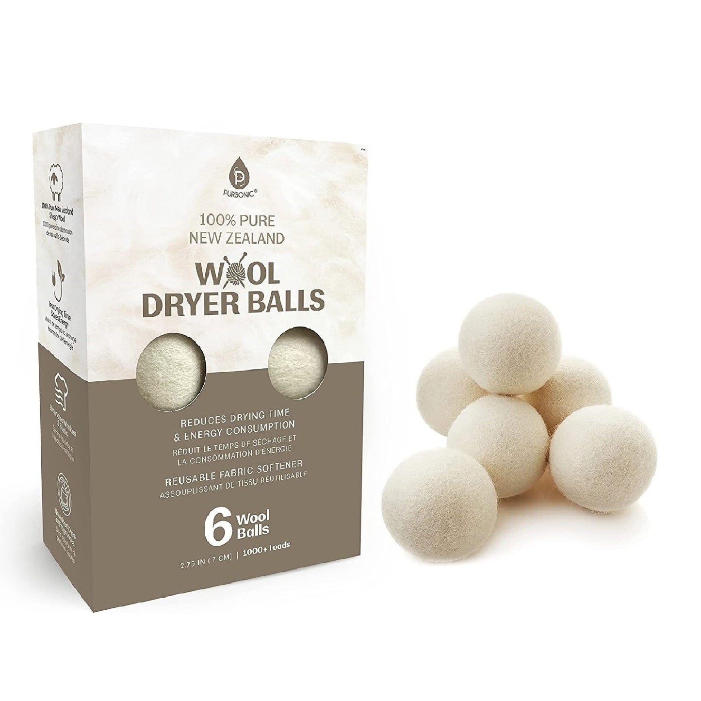 100% Pure New Zealand Wool Dryer Balls - Pursonic - Little Red General Store