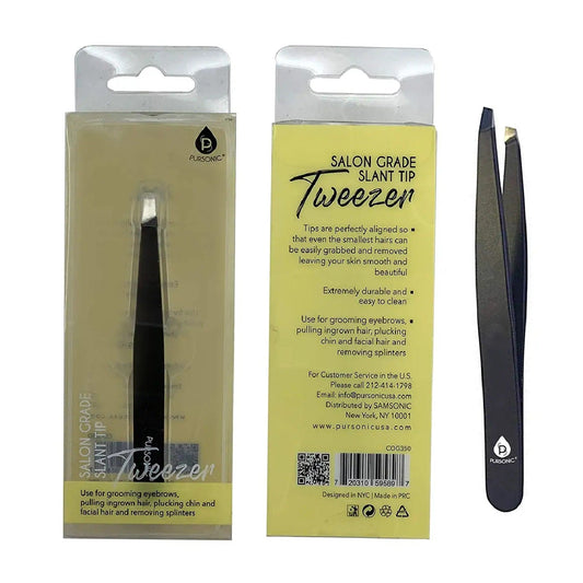 Salon Grade Slant Tip Tweezer - Pursonic - Little Red General Store