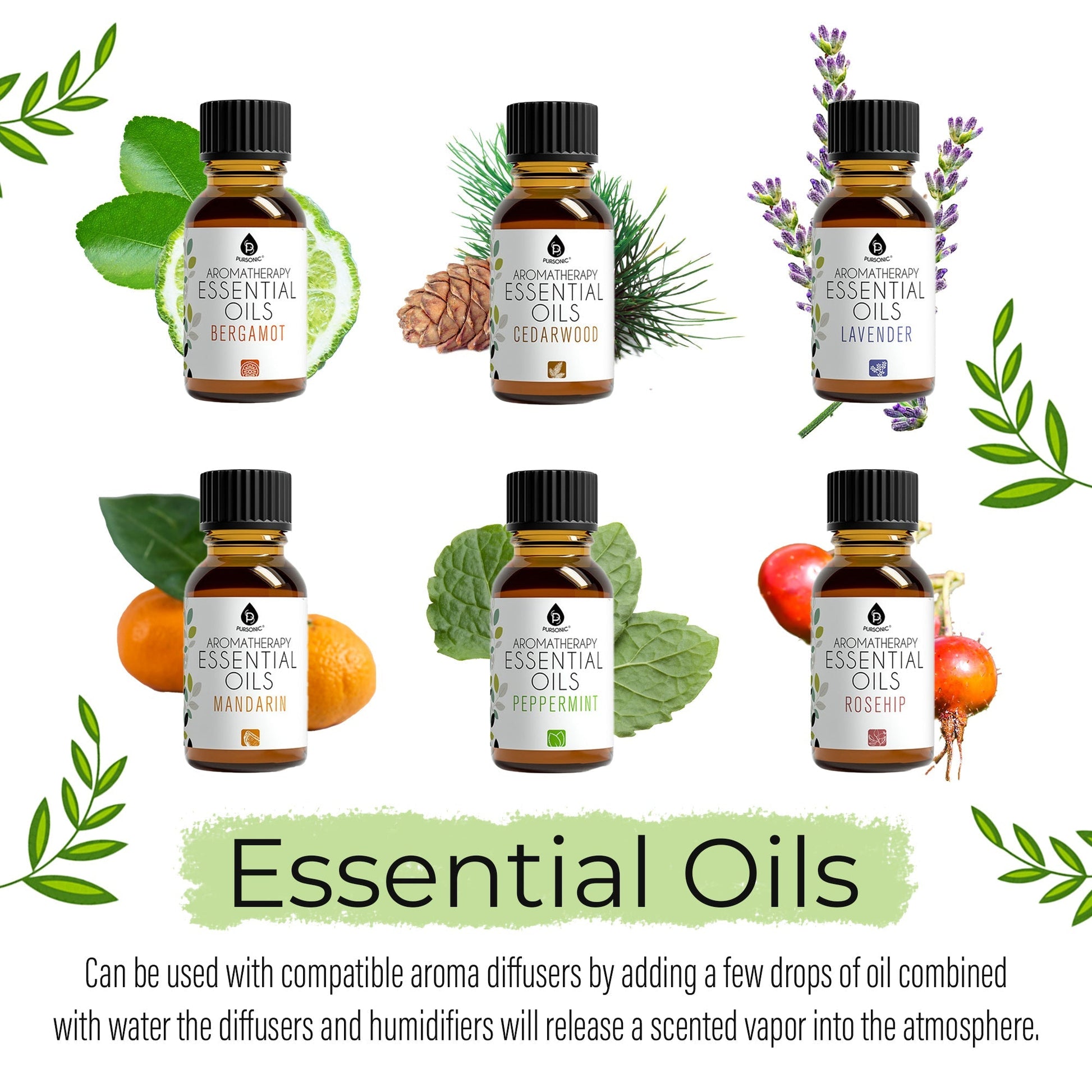 Aromatherapy Essential Oils 14 - Pack Gift Set - Pursonic - Little Red General Store