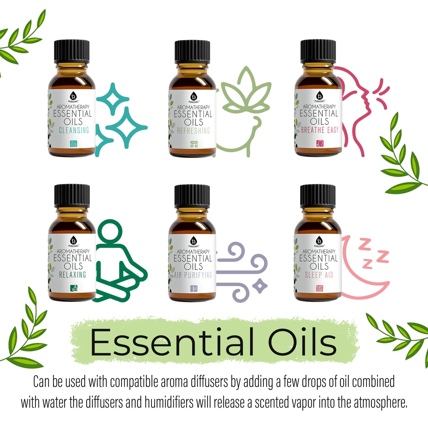 Aromatherapy Essential Oils 14 - Pack Gift Set - Pursonic - Little Red General Store