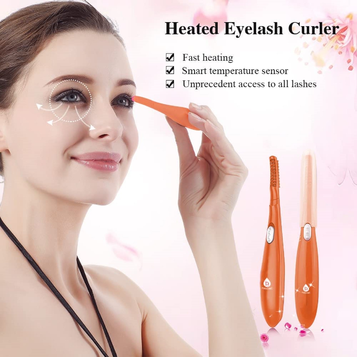 Heated Eyelash Curler With Comb, Provides Long Lasting Curl In Seconds - Pursonic - Little Red General Store