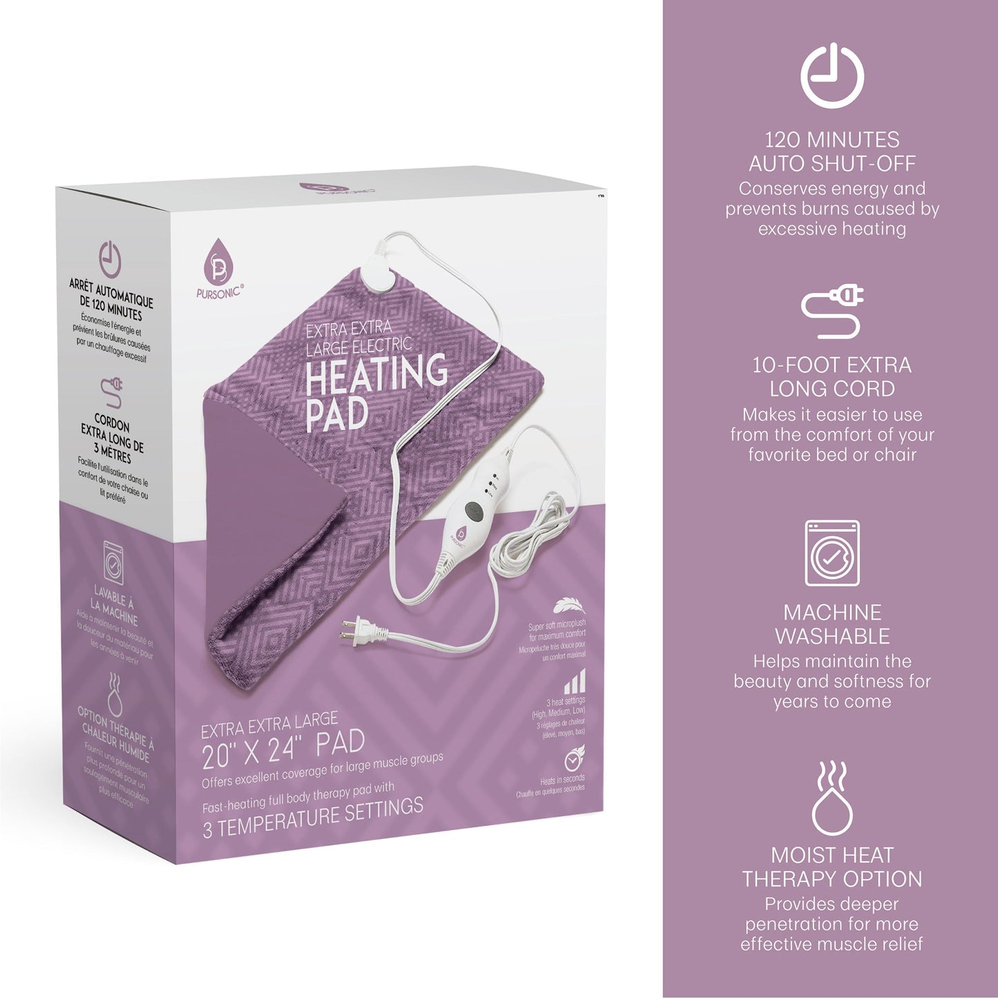 Extra Extra Large Electric Heating Pad - Pursonic - Little Red General Store