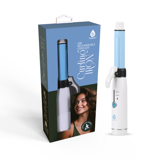USB Rechargeable Cordless Curling Iron - Pursonic - Little Red General Store