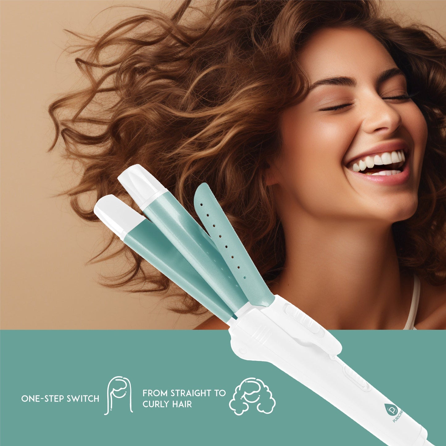 All - in - One Straightener and Curler: Compact, Foldable Design - Pursonic - Little Red General Store