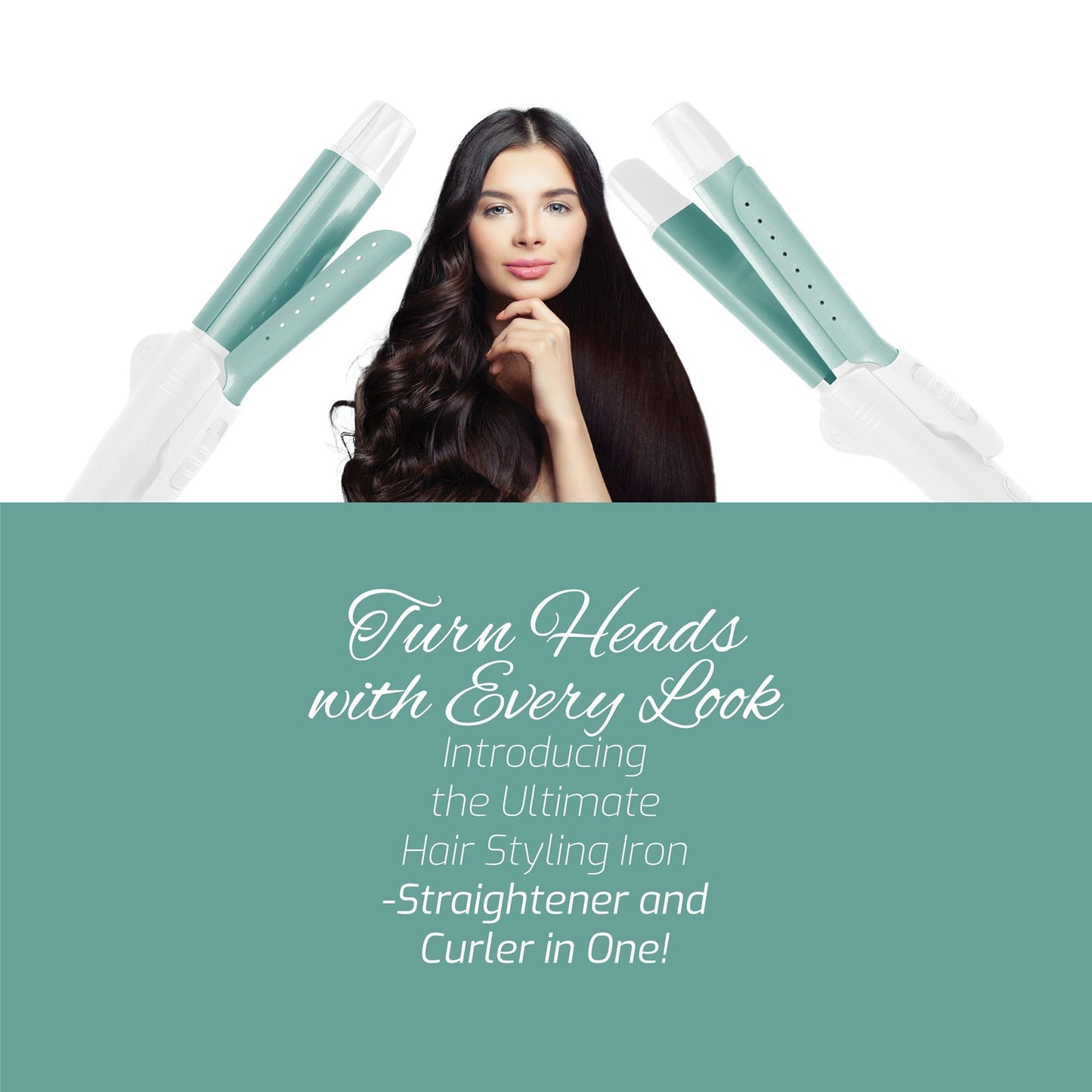All - in - One Straightener and Curler: Compact, Foldable Design - Pursonic - Little Red General Store