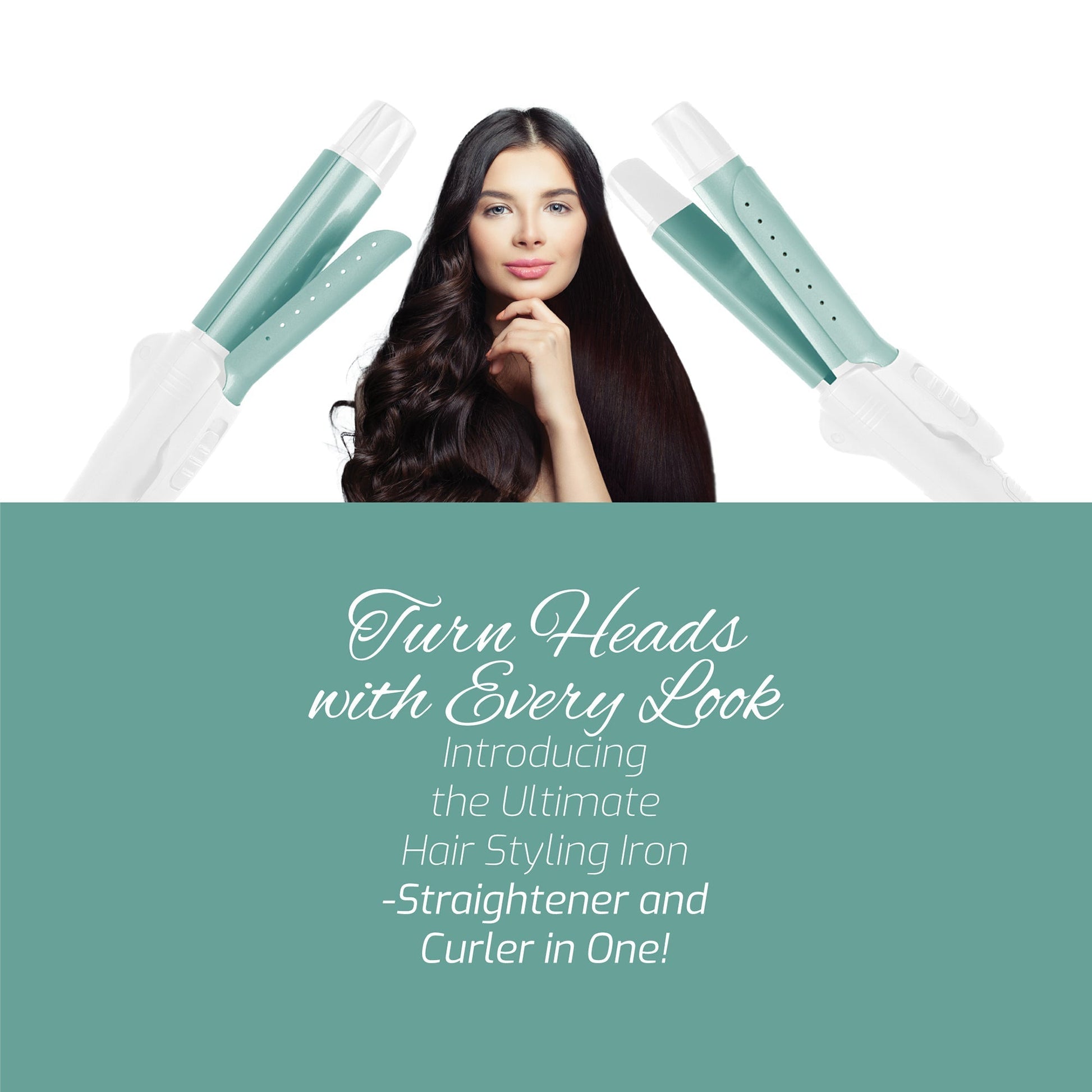 All - in - One Straightener and Curler: Compact, Foldable Design - Pursonic - Little Red General Store