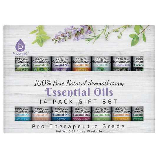14 Pack of 100% Pure Essential Aromatherapy Oils - Pursonic - Little Red General Store