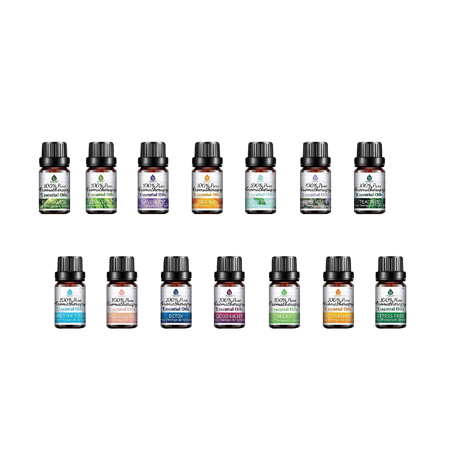 14 Pack of 100% Pure Essential Aromatherapy Oils - Pursonic - Little Red General Store