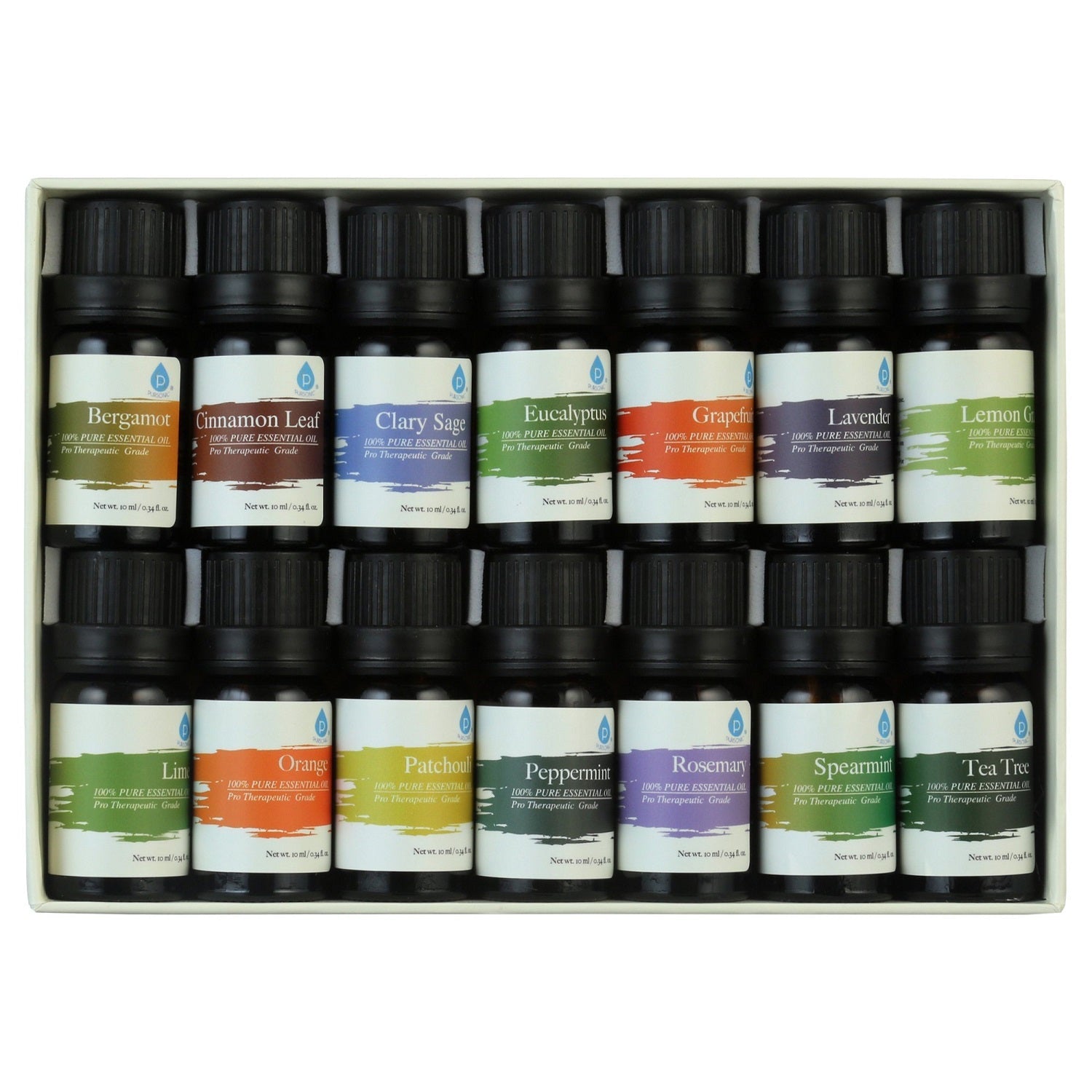 14 pack of 100% Pure Essential Aromatherapy Oils - Pursonic - Little Red General Store
