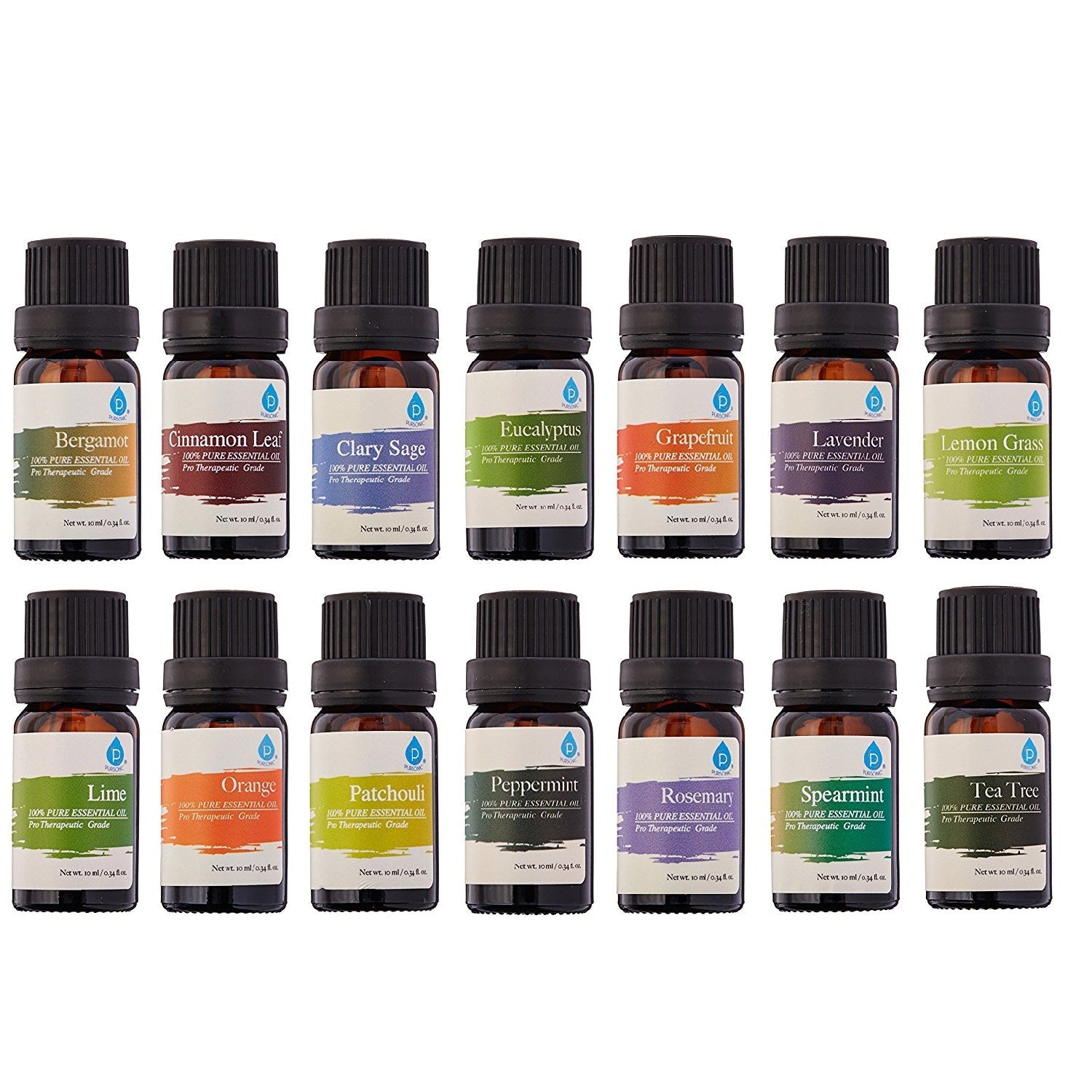 14 pack of 100% Pure Essential Aromatherapy Oils - Pursonic - Little Red General Store