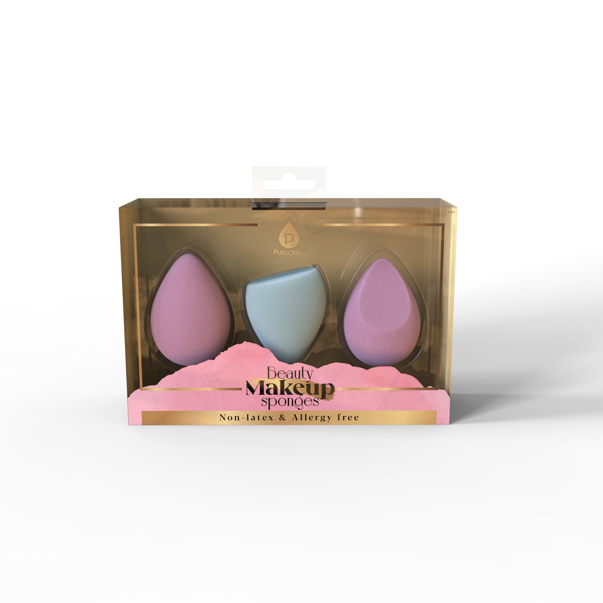 3 - Pack Beauty Makeup Sponges – Multi - Shape Blenders for Flawless Application - Pursonic - Little Red General Store