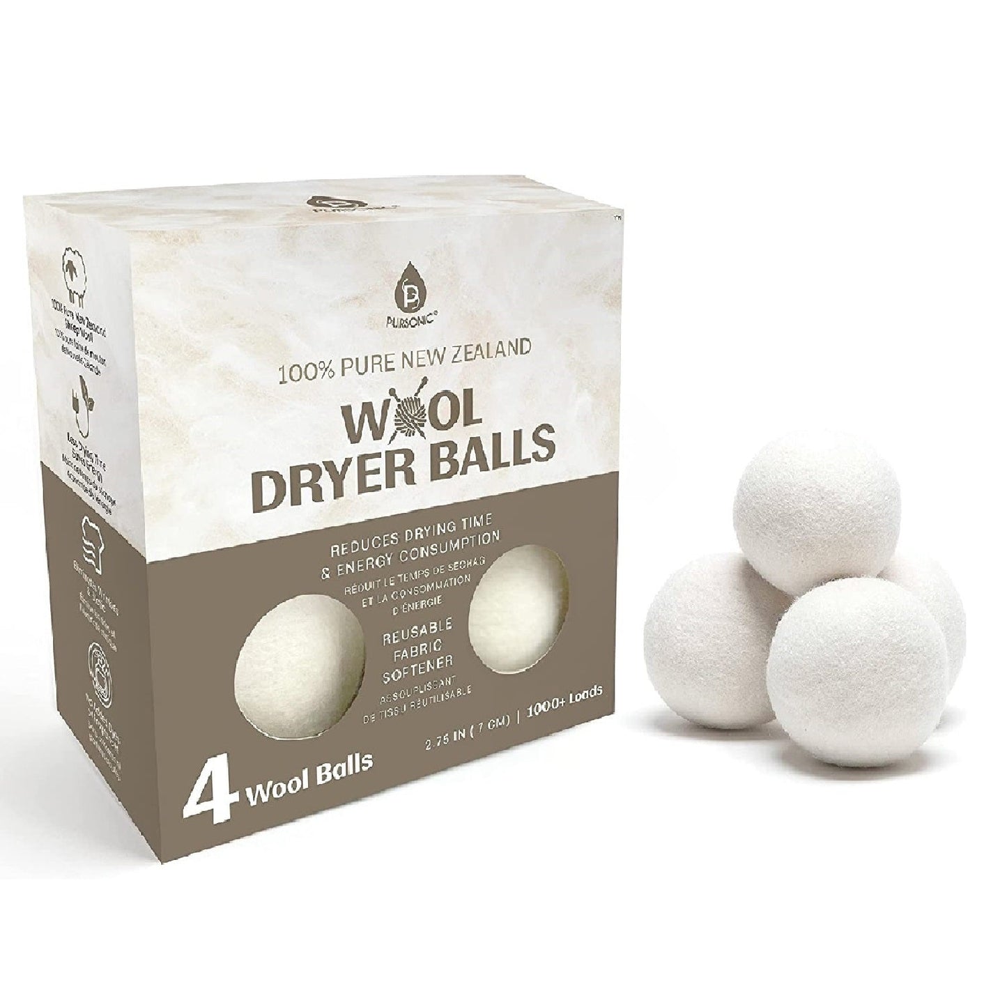 100% Pure New Zealand Wool Dryer Balls - Pursonic - Little Red General Store