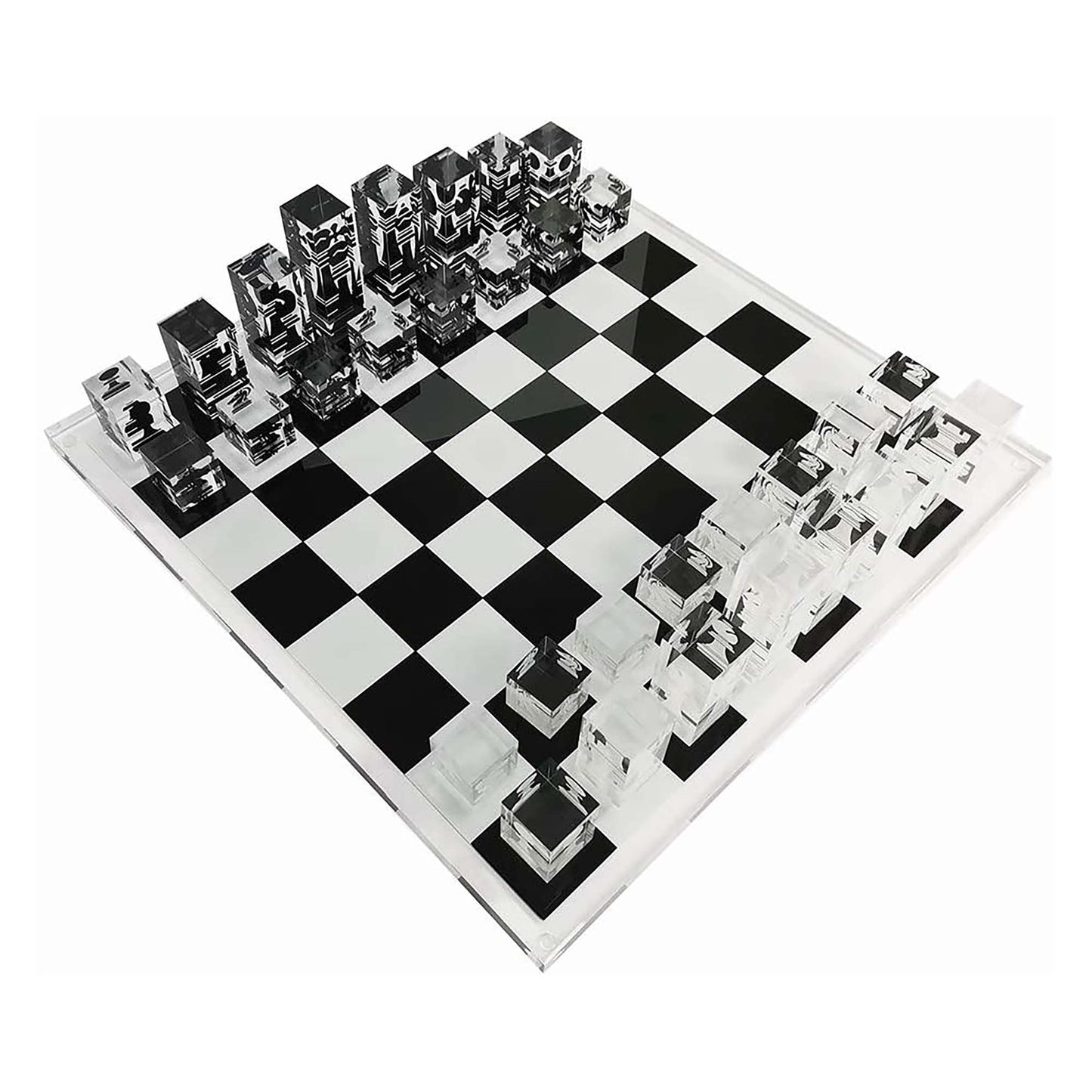 Infinity Lucite 17 - Inch Lucite Chess Set - Pursonic - Little Red General Store