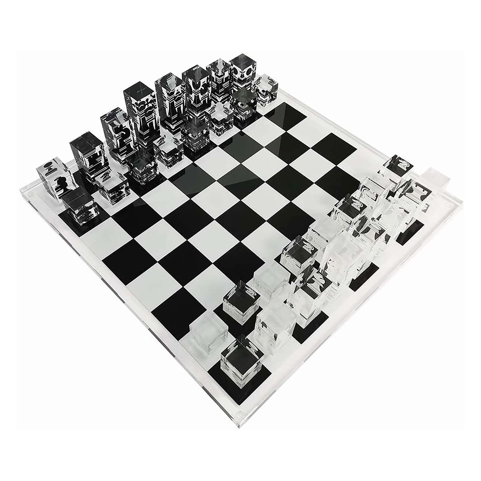 Infinity Lucite 17 - Inch Lucite Chess Set - Pursonic - Little Red General Store