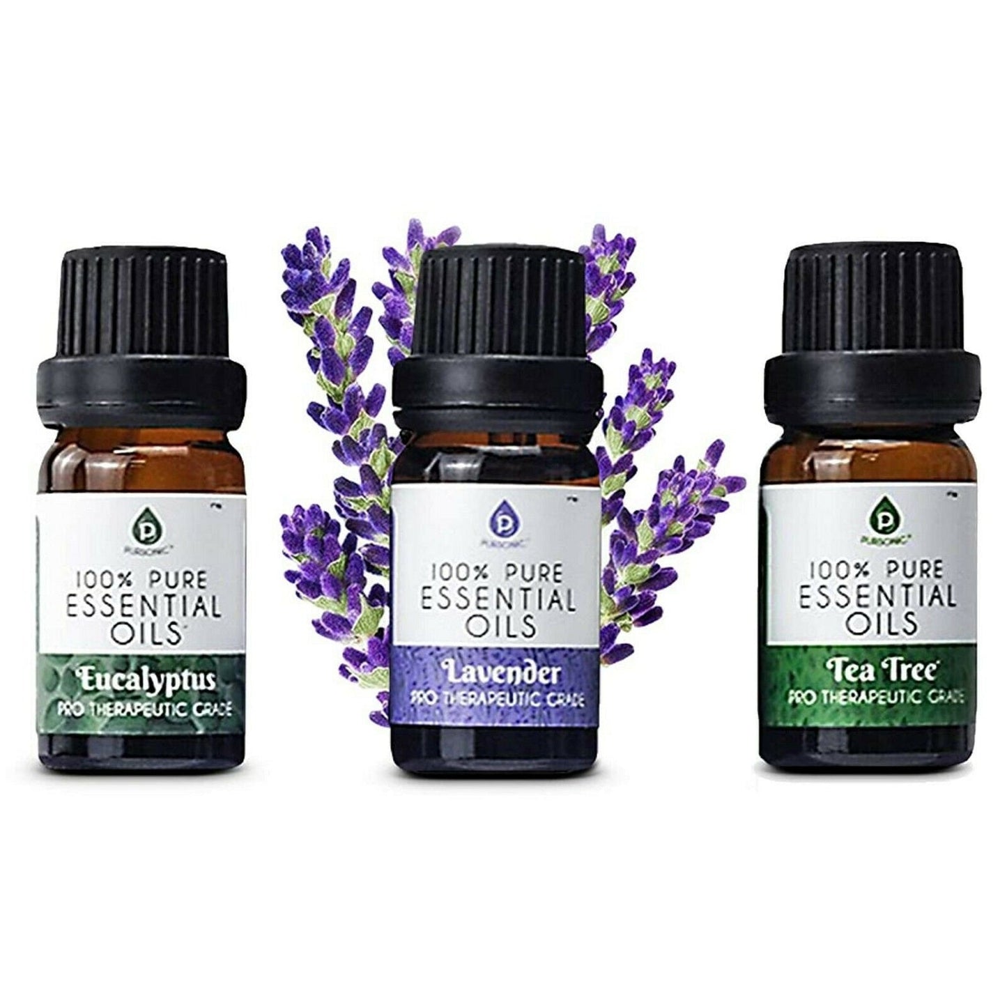 3 pack of 100% Pure Essential Oils (Eucalyptus, Lavender & Tea Tree) - Pursonic - Little Red General Store