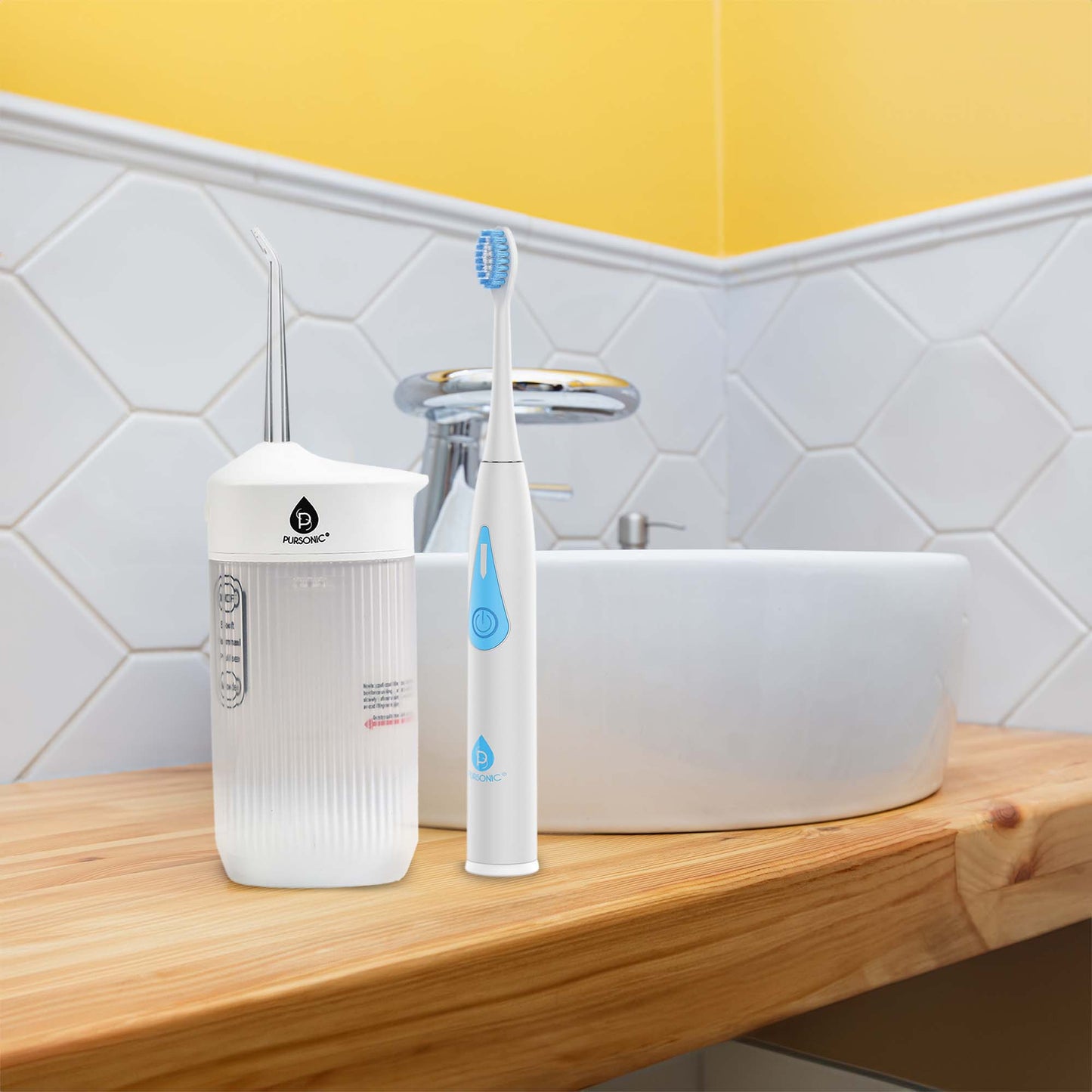 Ultimate Smile Care Duo: Triple - Head Tooth Wizard & Travel - Ready Water Flosser - Pursonic - Little Red General Store