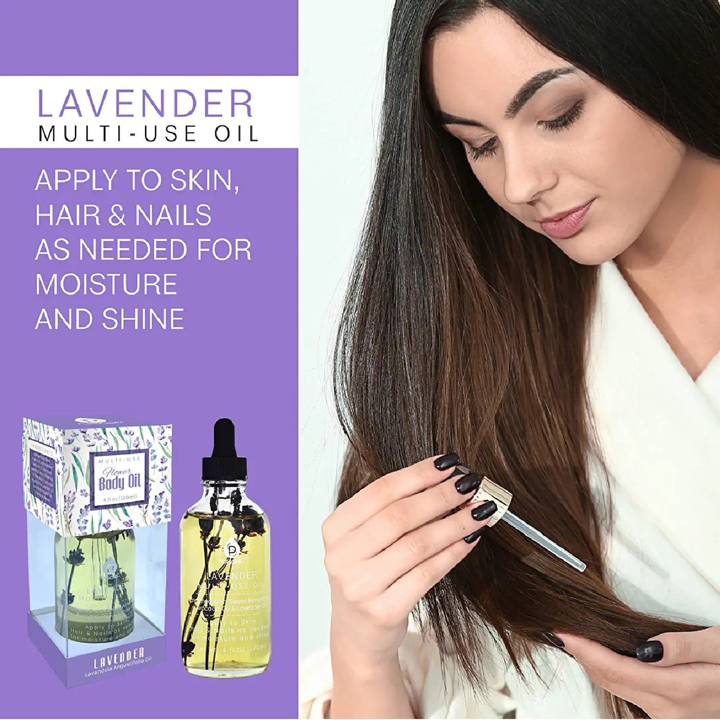 Lavendar Flower Multi Use Body Oils 4 Oz - Pursonic - Little Red General Store