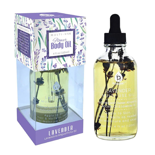 Lavendar Flower Multi Use Body Oils 4 Oz - Pursonic - Little Red General Store