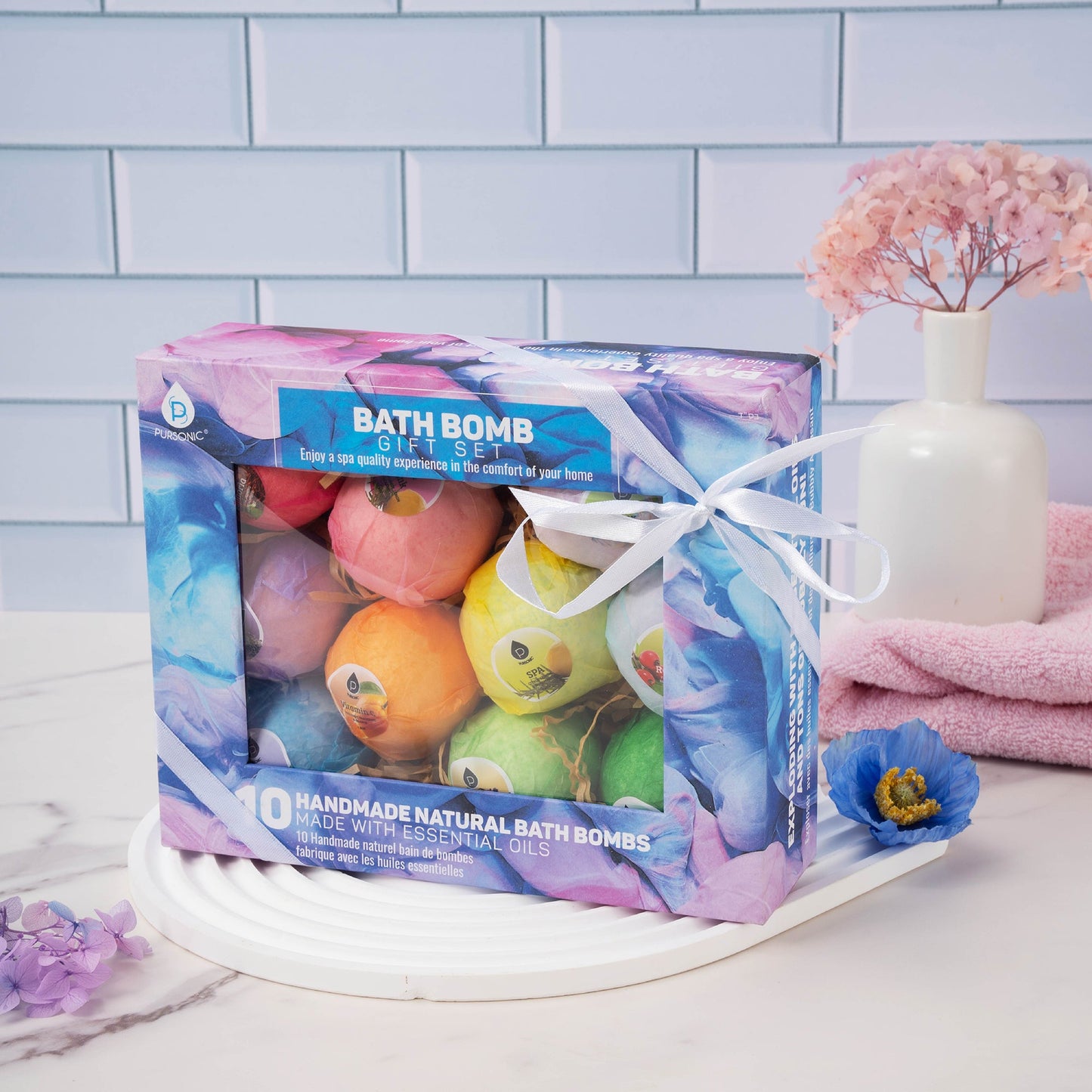 10 Pcs of Handmade, Natural and Organic Bath Bombs - Pursonic - Little Red General Store