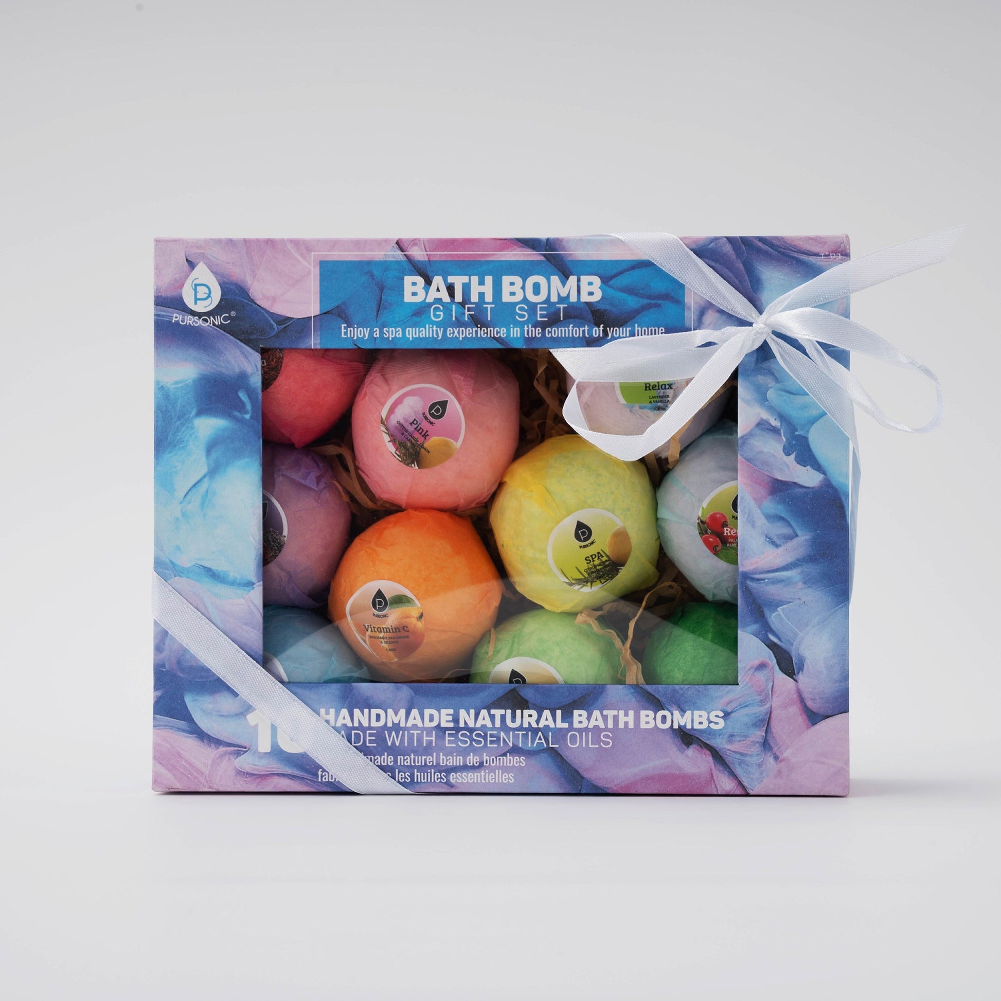 10 Pcs of Handmade, Natural and Organic Bath Bombs - Pursonic - Little Red General Store
