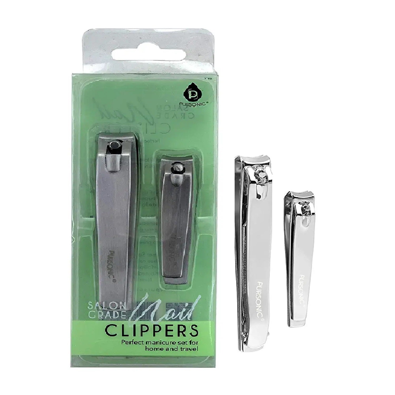 Salon Grade Premium 2 Pack Nail Clipper - Pursonic - Little Red General Store