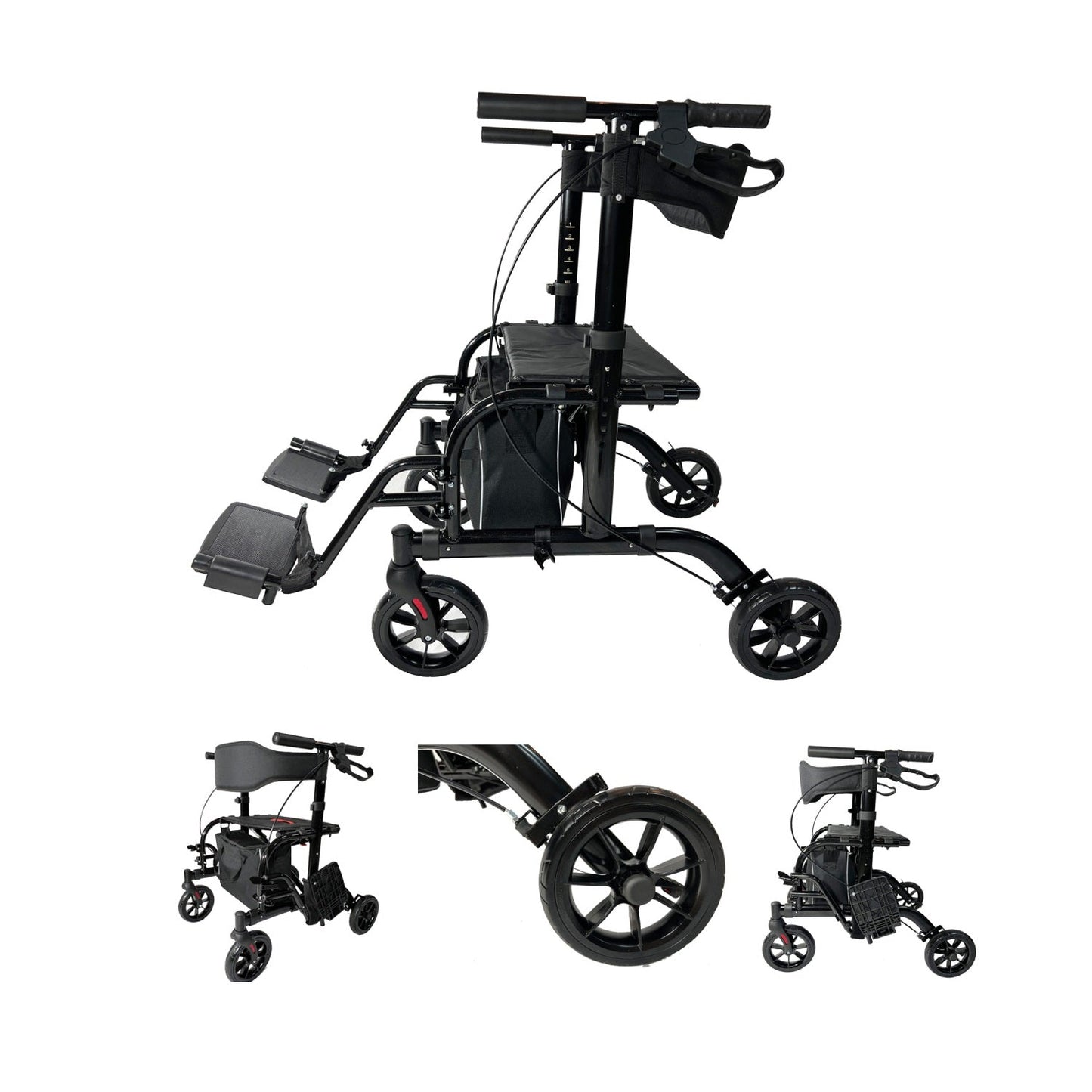 2 IN 1 Rolling Rollator Walker - Pursonic - Little Red General Store