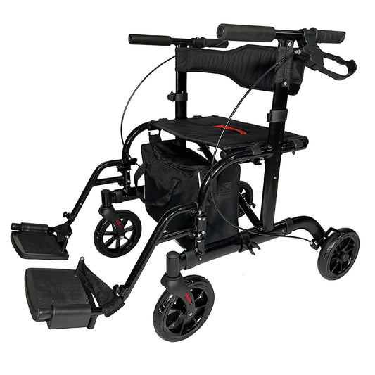2 IN 1 Rolling Rollator Walker - Pursonic - Little Red General Store