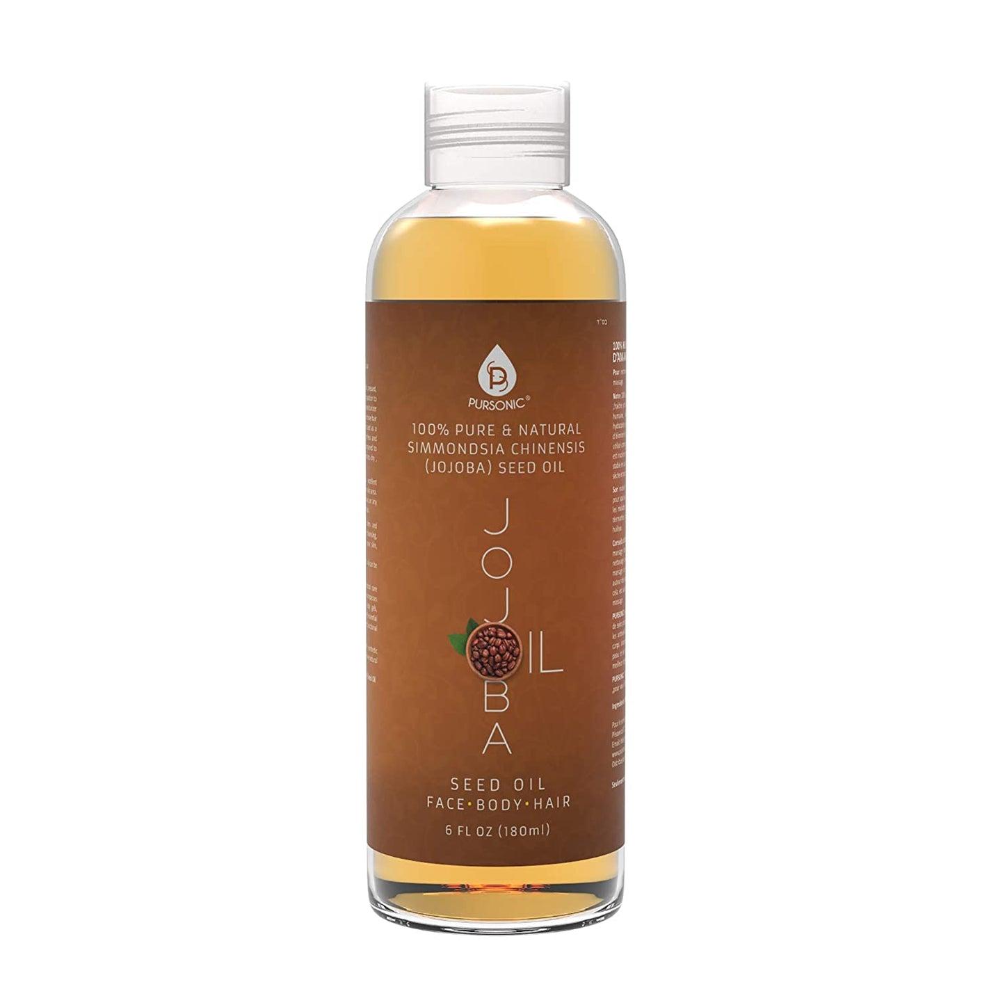 100% Pure & Natural Golden Jojoba Oil 6 Oz - Pursonic - Little Red General Store