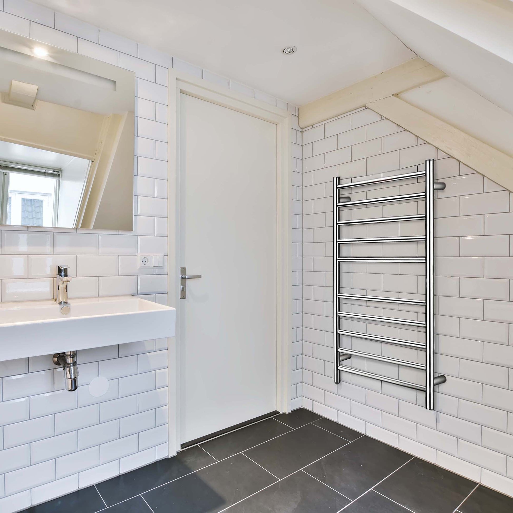 10 bar Stainless Steel Wall Mounted Electric Towel Warmer - Pursonic - Little Red General Store