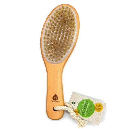 Bath Body Brush With Lotus Wooden Handle - Pursonic - Little Red General Store