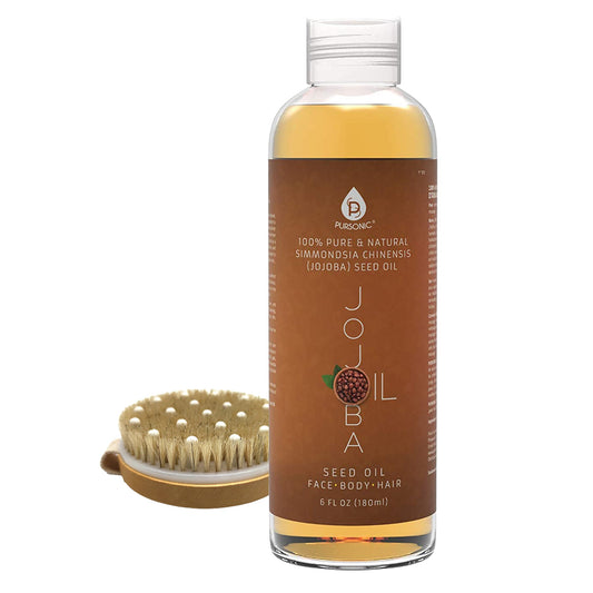 Beauty Bundle - Golden Jojoba Oil & Bath Brush Massager - Pursonic - Little Red General Store