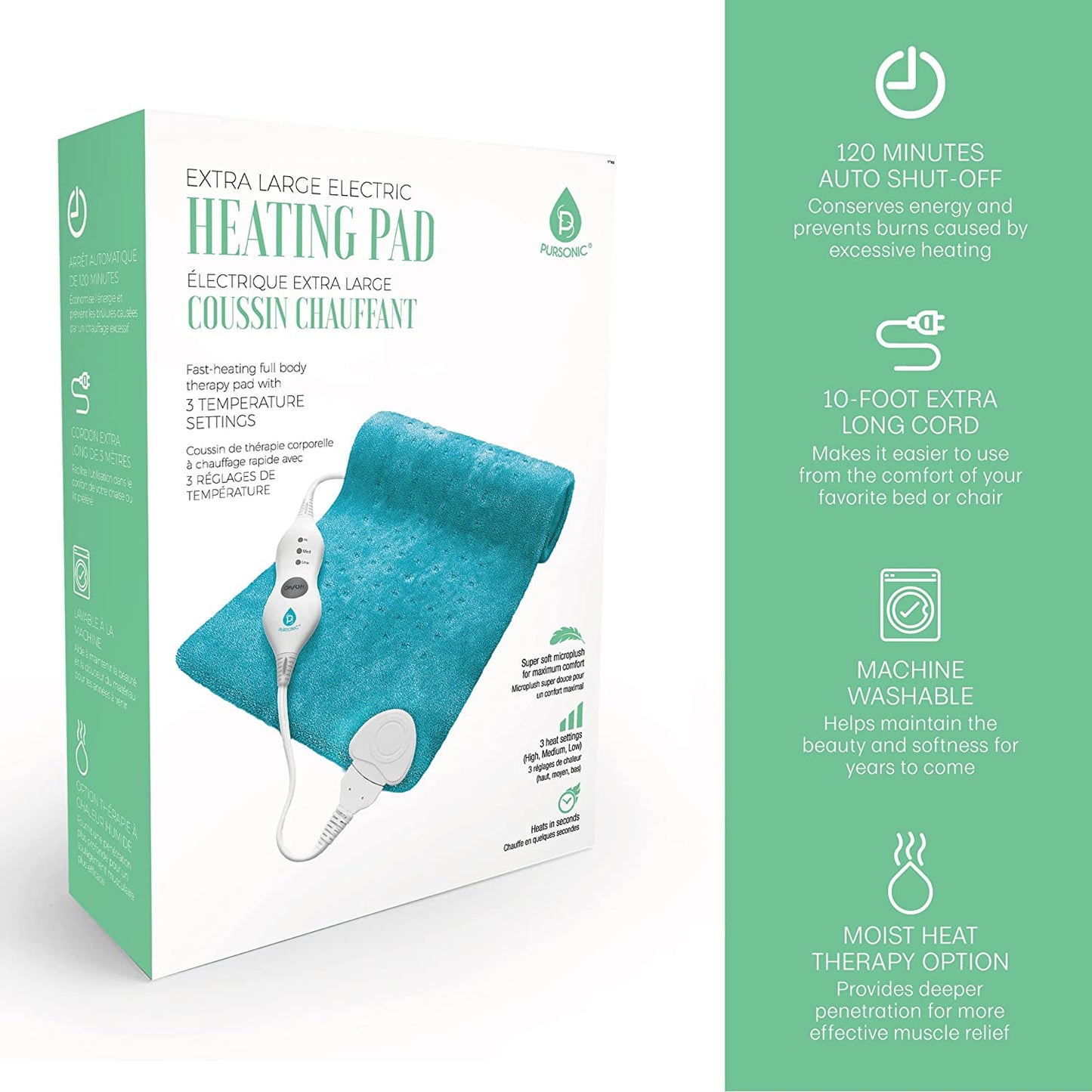 Electric Heating Pad - Pursonic - Little Red General Store